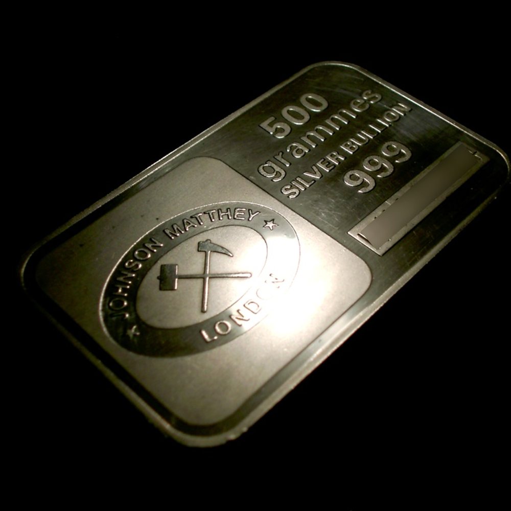 1kg Cast Silver Bar